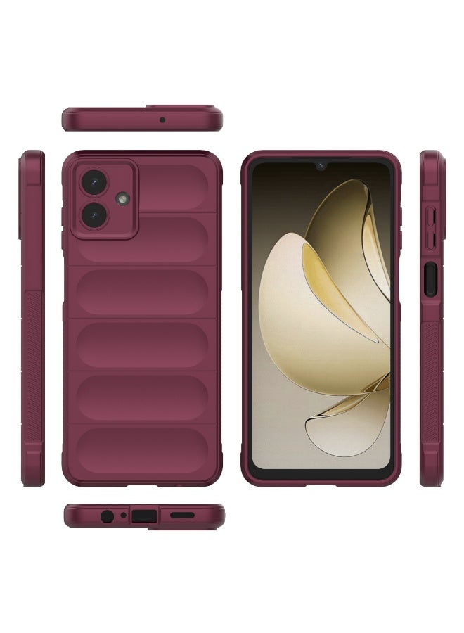 Phantom Shield Silicone Case with Anti-Scratch Soft Microfiber Lining, High Resilience Rubber Full Body Shockproof Cover Compatible with Samsung Galaxy A07 4G (Palm) - Image 2